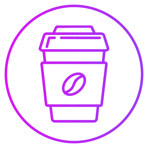 taza de café Generic gradient outline icono