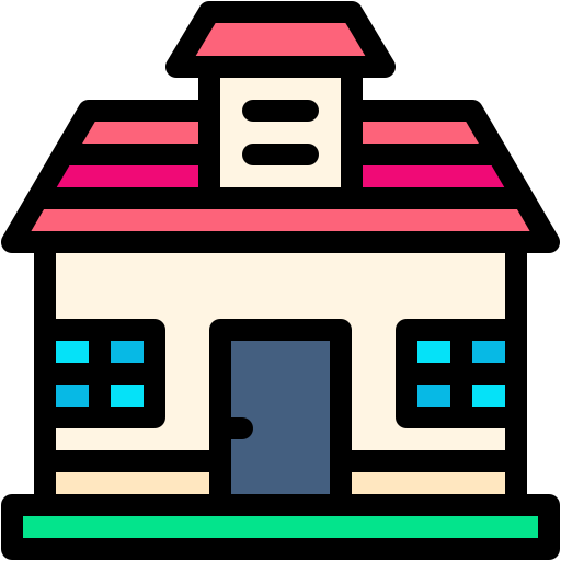 bungalow Generic color lineal-color icon