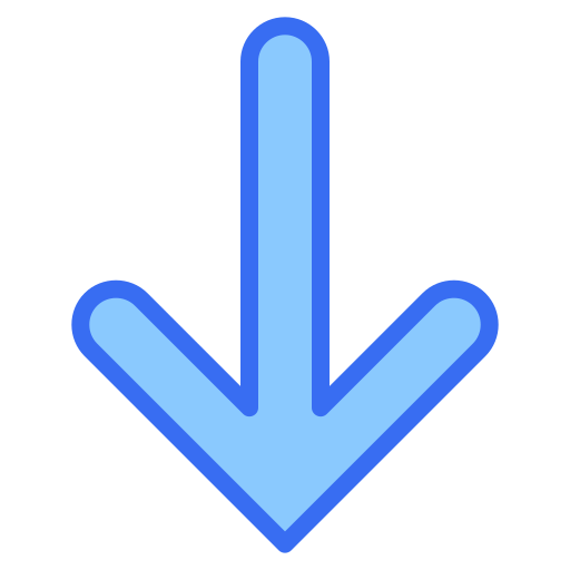 flecha abajo Generic color lineal-color icono