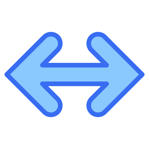 flecha doble Generic color lineal-color icono