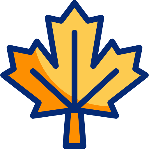 Maple leaf Basic Accent Lineal Color icon