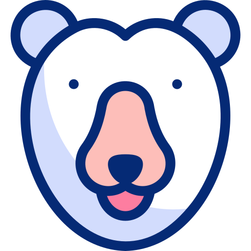 niedźwiedź polarny Basic Accent Lineal Color ikona