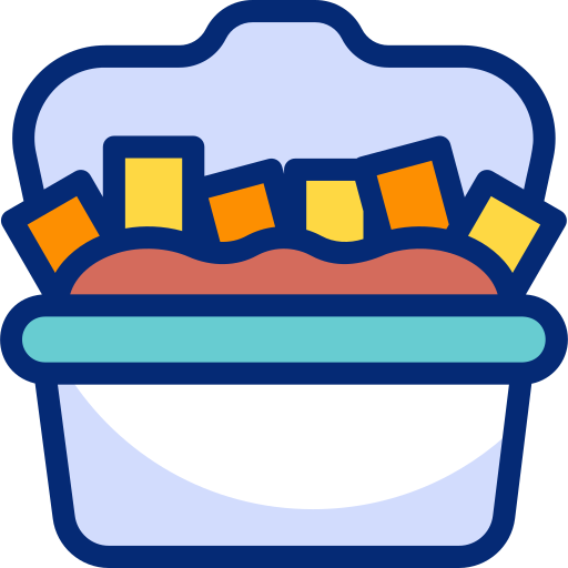 Poutine Basic Accent Lineal Color icon