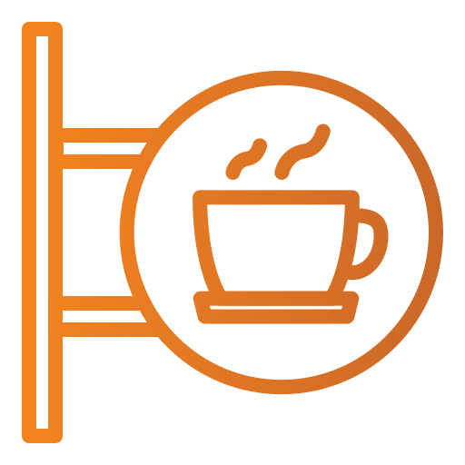 coffee-shop-schild Generic gradient outline icon