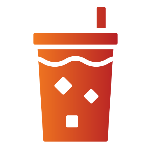 Iced coffee Generic gradient fill icon