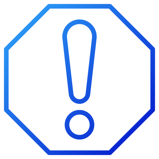 Alert Generic gradient outline icon