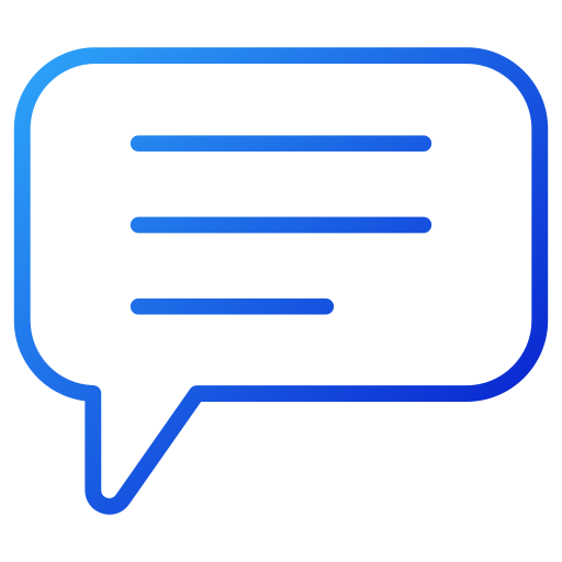 Chat Generic gradient outline icon