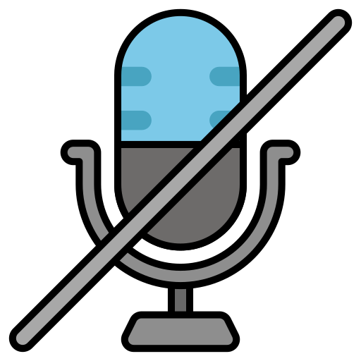 micrófono apagado Generic color lineal-color icono