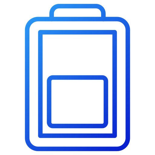 niedriger batteriestatus Generic gradient outline icon