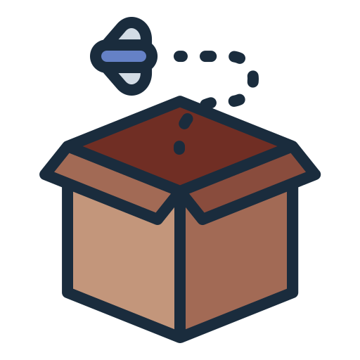 scatola vuota Generic color lineal-color icona