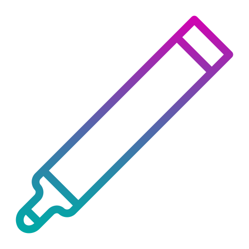 펠트 팁 Generic gradient outline icon