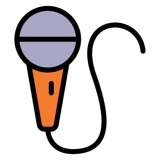 마이크로폰 Generic color lineal-color icon