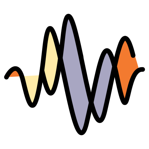 geluidsgolf Generic color lineal-color icoon