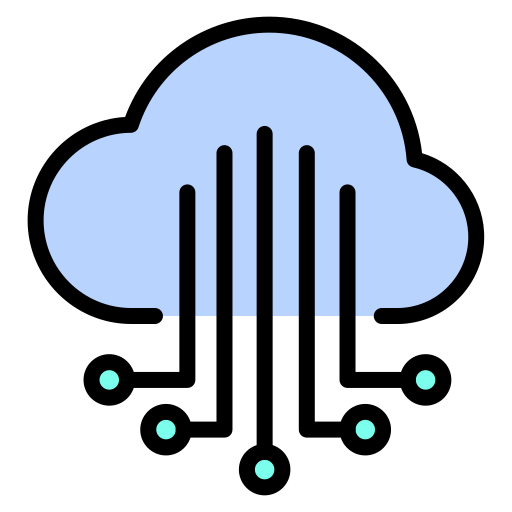 Cloud application Generic color lineal-color icon