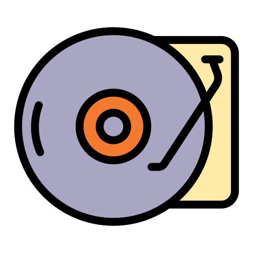 cd speler Generic color lineal-color icoon