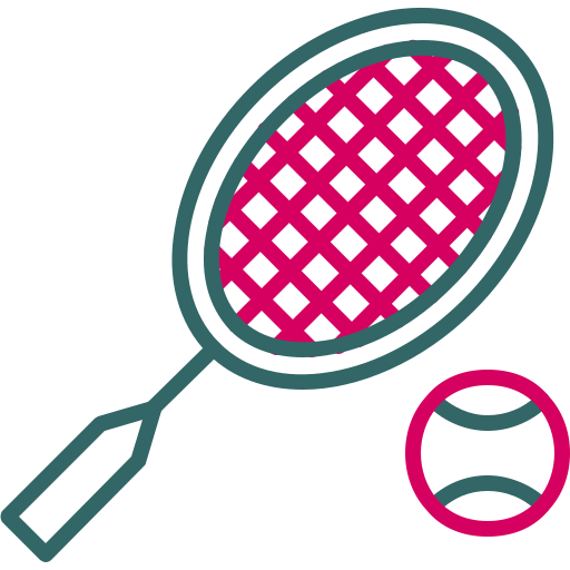raqueta Generic color outline icono