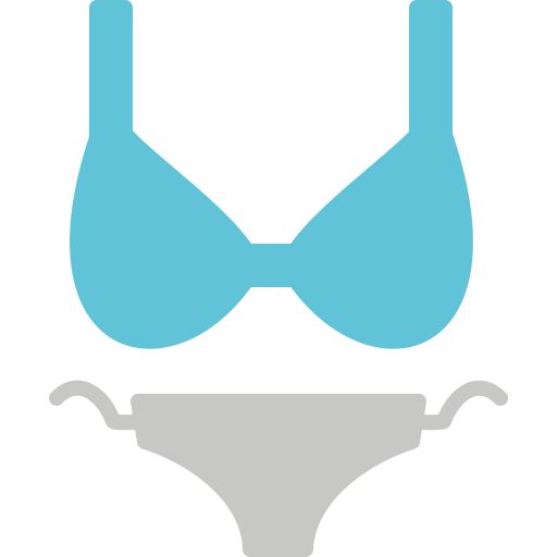 bikini Generic color fill icono