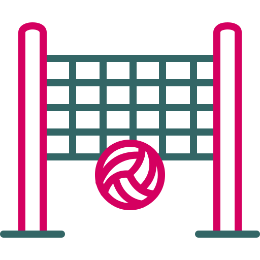Beach volleyball Generic color outline icon
