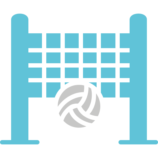 Beach volleyball Generic color fill icon