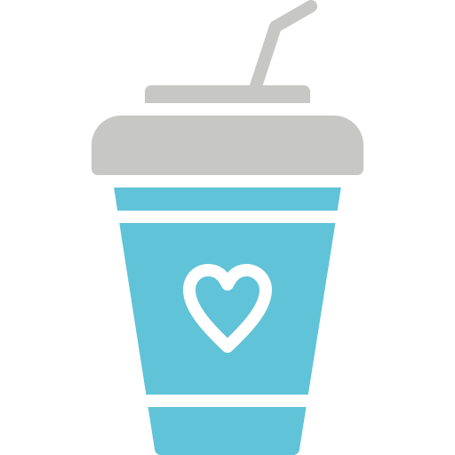 Plastic cup Generic color fill icon