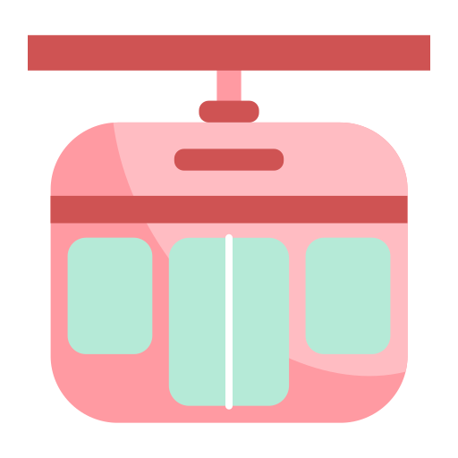 cabina del teleférico Generic color fill icono