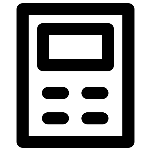 Calculator Vector Market Bold Rounded icon