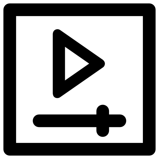 Video player Vector Market Bold Rounded icon