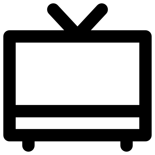 televisión Vector Market Bold Rounded icono