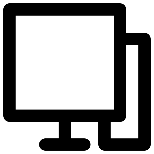 computer Vector Market Bold Rounded icon