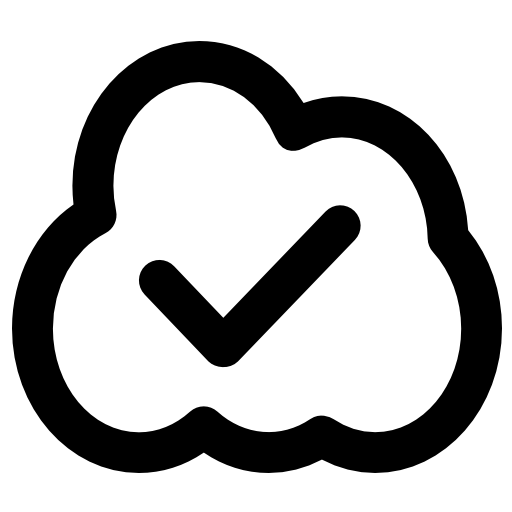computación en la nube Vector Market Bold Rounded icono