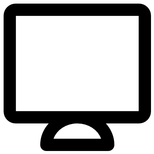 monitor Vector Market Bold Rounded ikona