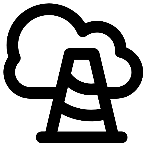 cloud computing Vector Market Bold Rounded icon