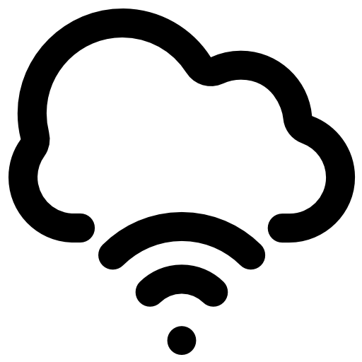 cloud computing Vector Market Bold Rounded icon