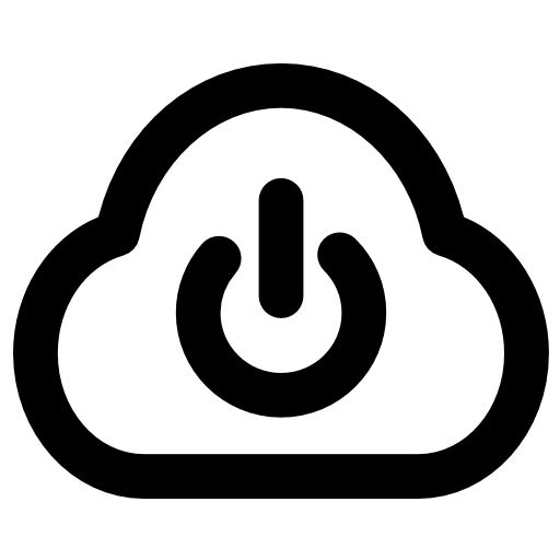 cloud computing Vector Market Bold Rounded icon