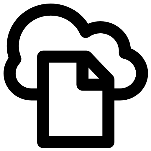 cloud computing Vector Market Bold Rounded Icône