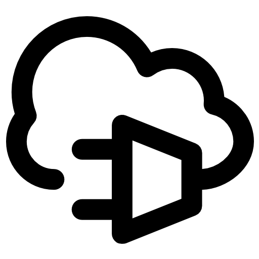 cloud computing Vector Market Bold Rounded Icône