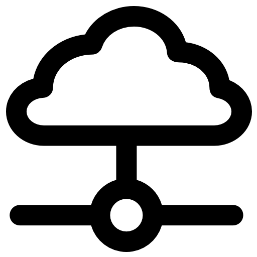 computação em nuvem Vector Market Bold Rounded Ícone