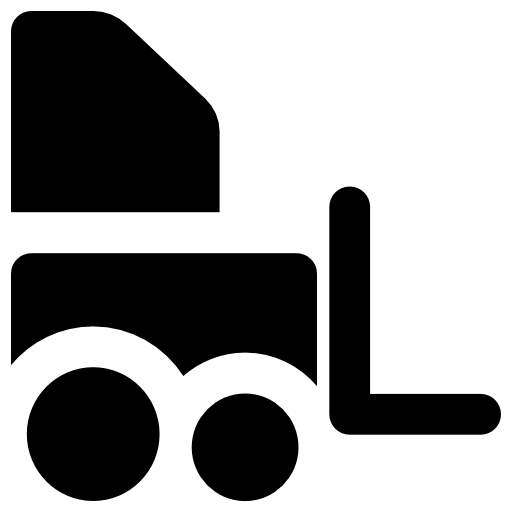 wózek widłowy Vector Market Fill ikona