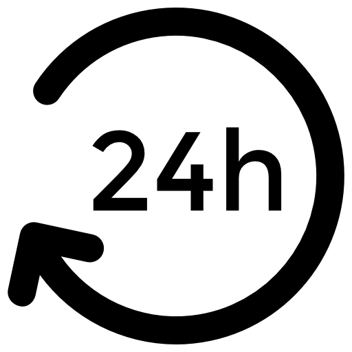 24 시간 Vector Market Fill icon