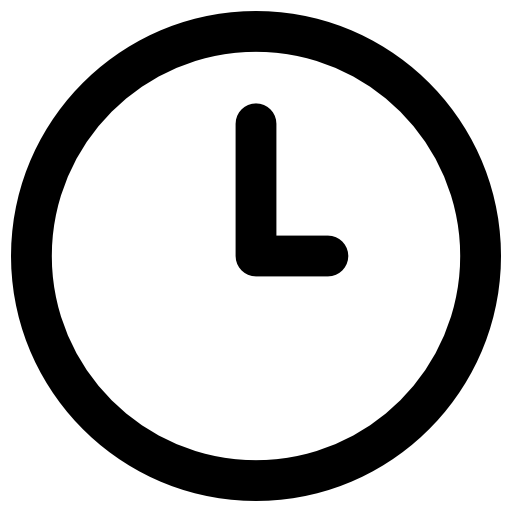 Clock Vector Market Bold Rounded icon