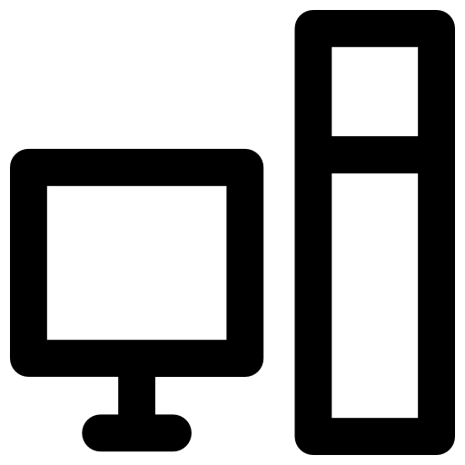 컴퓨터 Vector Market Bold Rounded icon