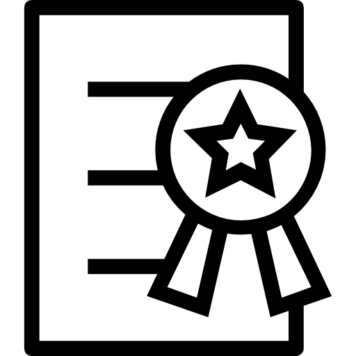 certificado Vector Market Light Rounded icono