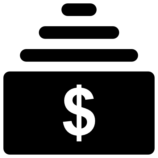 Cash Vector Market Fill icon