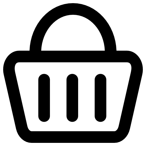 Shopping basket Vector Market Bold Rounded icon