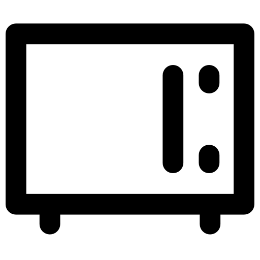 Microwave Vector Market Bold Rounded icon