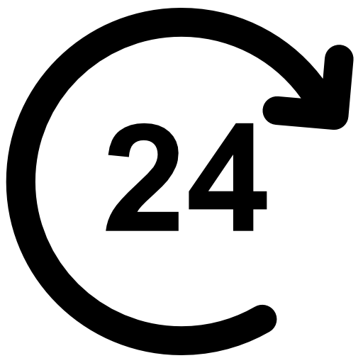 24 시간 Vector Market Bold Rounded icon
