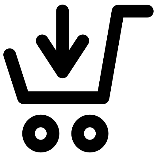 wózek sklepowy Vector Market Bold Rounded ikona