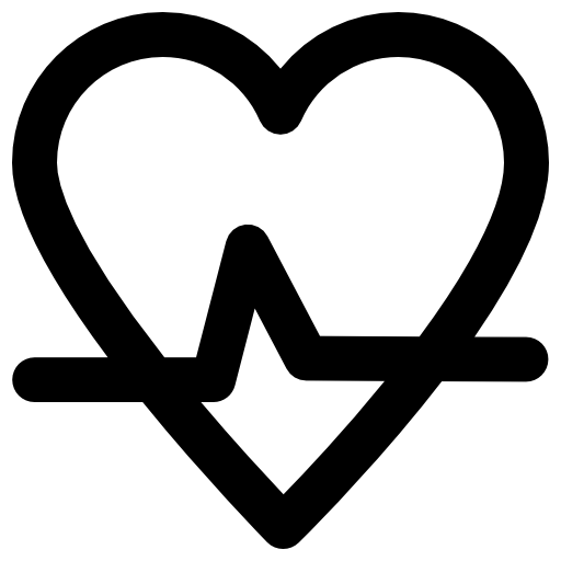 cardiogram Vector Market Bold Rounded icoon