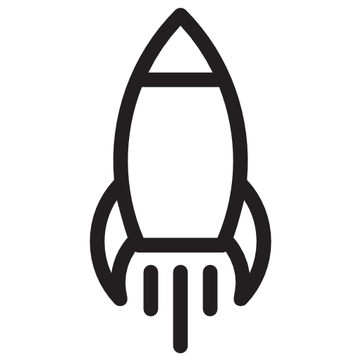 start rakiety Vector Market Light Rounded ikona