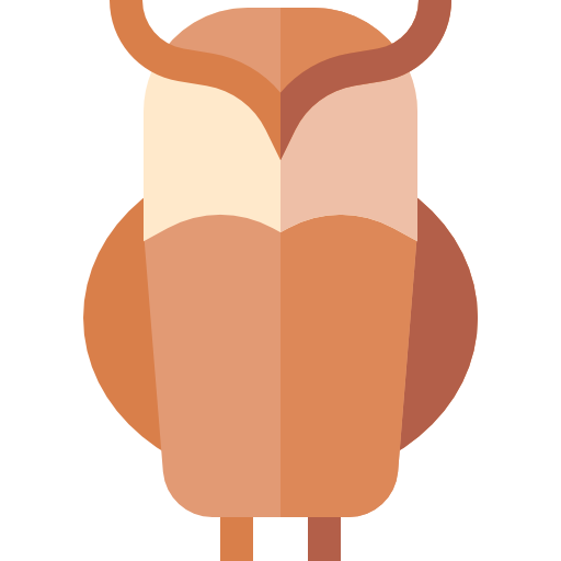 búho Basic Straight Flat icono